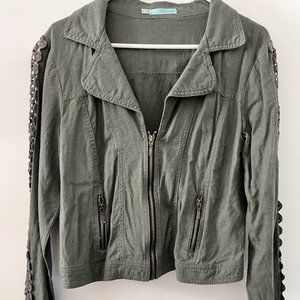 XL Military crop jacket